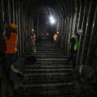 El colector se constuye en el redondel de El inca, entre las avenidas Palmeras y Eloy Alfaro.