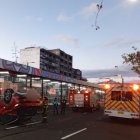 El vehículo se impactó contra una parte de una estación del Trolebús.
