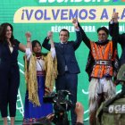 Daniel Noboa asistió a la inauguración del año lectivo en el colegio Juan Montalvo, en Quito.