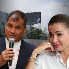 Rafael Correa se refirió al accionar de Marcela Aguiñaga sobre el paso elevado de Ceibos.