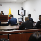Audiencia caso Fernando Villavicencio en el complejo judicial norte de Quito.