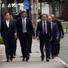 Pabel Muñoz, alcalde de Quito, durante su llegada a la reunión interinstitucional en la Cancillería.