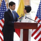 La canciller Gabriela Sommerfeld comprometió el apoyo de Ecuador para recibir refugiados desde EE.UU.