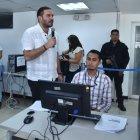 El presidente del CPCCS, Andrés Fantoni, participó de la instalación del sistema informático.