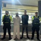 En otro operativo, la Policía detuvo a dos presuntos extorsionadores en el norte de Quito.