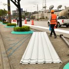 El Municipio colocó el 6 de septiembre el cerramiento metálico para el área donde se construirán dos pasos a desnivel para vehículos.