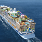 El Legend of the Seas flotó por primera vez en Finlandia y comenzará a operar en 2026 con capacidad para 7.600 pasajeros.