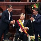 Serrano, Correa y Moreno pertenecieron al extinto movimiento "Alianza País".