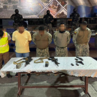 Los cuatro militares fueron detenidos tras una inspección de la Unidad de Investigación de Puertos y Aeropuertos.