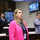 La asambleísta de la Revolución Ciudadana Nuria Butiñá enfrenta una denuncia por supuestos diezmos.