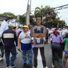 La marcha se realizó en el centro de la ciudad de Guayaquil.