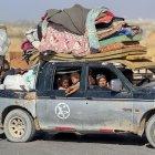 Miles de personas se desplazan desde la ciudad de Gaza hacia el sur de la Franja de Gaza, tras las órdenes de evacuación forzosa israelíes.