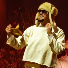 Bad Bunny durante uno de sus conciertos en San Juan como parte de su residencia 2025 en Puerto Rico.