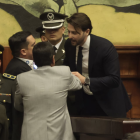 Conflicto: El asambleísta de RC Juan Pablo Molina cuestionó la decisión del presidente Niels Olsen en el Pleno este 16 de septiembre de 2025.