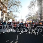 Trabajadores del Hospital Garrahan en una manifestación en rechazo al gobierno del presidente de Argentina, Javier Milei, en Buenos Aires (Argentina).