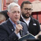 El expresidente de Colombia Álvaro Uribe en Bogotá (Colombia).