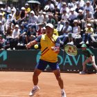 Gonzalo Escobar hizo dúo con Diego Hidalgo durante la serie Copa Davis ante Bosnia y Herzegovina.