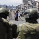 El coordinador de Pachakutik y exdirigente de la Conaie denunció la presencia de tanquetas y fuerte resguardo policial en Latacunga.