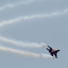 Foto de archivo de un caza MIG ruso.