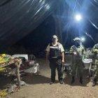 El campamento ilegal fue localizado y destruido por las Fuerzas Armadas y la Policía en Puyango, Loja.