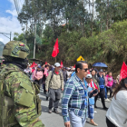 Fuerzas Armadas del Ecuador, ejecutan operaciones militares de control en el sector de Sayausí, en Cuenca.