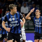 Michael Hoyos anotó un doblete para Independiente del Valle ante Once Caldas en Manizales.