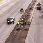 Los trabajos en la pista del aeropuerto de Quito se iniciaron en abril de 2025.