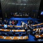 Fotografía de archivo del pleno del Senado Federal en Brasilia (Brasil).
