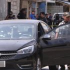 El vehículo en el que se movilizaban los ciudadanos quedó con múltiples orificios de balas, como una muestra de la violencia del ataque.