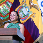 La presidenta del CNE habló sobre el proceso electoral del 16 de noviembre.