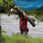 Cotidianidad. Salir a pescar al río, cazar y recolectar madera al bosque, es parte de las costumbres ancestrales de los chachis.