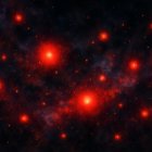 Puntos. James captó en el año 2022 los misteriosos puntos rojos en el universo primitivo.