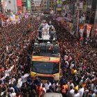 Rally político donde ocurrió la estampida.