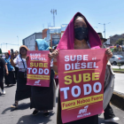 En Quito hubo una marcha, para acompañar a la movilización de Otavalo, el 28 de septiembre del 2025