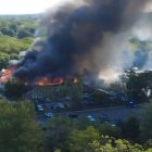 El atacante prendió en fuego la iglesia mormona.