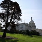 Vista del Capitolio de los Estados Unidos el 23 de septiembre de 2025 en Washington, D.C.