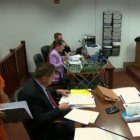 José Serrano en una de sus audiencias de inmigración en Miami, Estados Unidos.