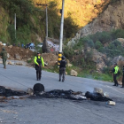 Cuenca amanece con las vías cerradas por el paro nacional.