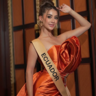 Samantha Quenedit, Miss Grand International Ecuador 2025, presentó el mejor chocolate ecuatoriano.