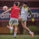 Joao Rojas encendió la práctica con acción que sorprendió a todos.