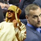 Bad Bunny y Corey Lewandowski, asesor jefe del Departamento de Seguridad Nacional.