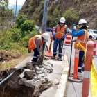 Trabajos. Personal de Epmmop trabajará en dos jornadas para evitar congestión vehicular en horas pico.