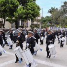 Autoridades, estudiantes y delegaciones rindieron homenaje a la ciudad con música, civismo y cultura en la plazoleta de la Integración.
