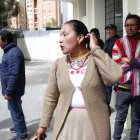 Denisse de la Cruz, presidenta del Pueblo Kayambi, llamó a la unidad, pero retrató la división que hay en la Conaie.