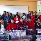 Durante la rueda de prensa desarrollada en el cantón Pujilí, donde el domingo se realizará una marcha.