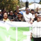 La ministra de Gobierno, Zaida Rovira, fue una de las primeras funcionarias en asistir a la concentración que respalda a Daniel Noboa, en medio del paro nacional.