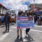 Manifestantes recorrieron las calles de Pujilí en rechazo al Decreto 126.