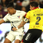 Liga de Quito y Barcelona se enfrentarán dos veces más en el hexagonal final de la LigaPro2025.