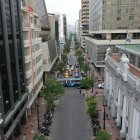La ATM anunció el cierre en la avenida 9 de Octubre, centro de Guayaquil.