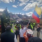 Tensión en Cañar por detención de manifestantes durante vista de Daniel Noboa.